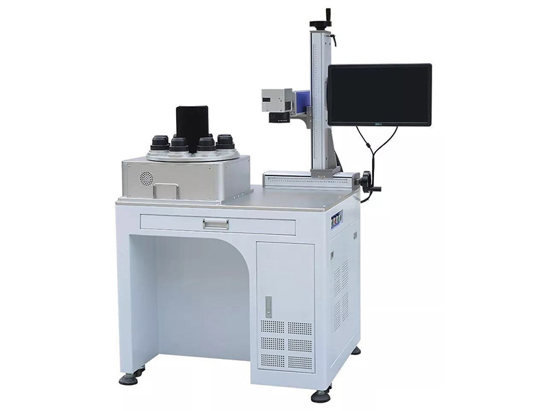 Eight-station rotary laser marking